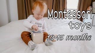 MONTESSORI AT HOME// Toys, DIY's, and Activities For 12-15 Month Olds