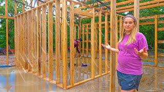 NIGHTMARE situation FRAMING our BABY ROOM! / Not So TINY HOUSE Build