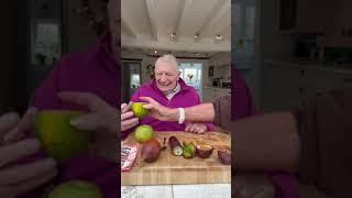 Grandad 91 tries some unusual exotic fruits