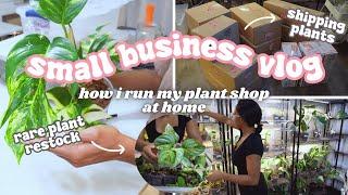 Running a Plant Store From Home Vlog🪴: Seedling Updates, Restocking, Plant Chores & Packing Orders