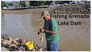 Fishing Grenada  Lake Dam