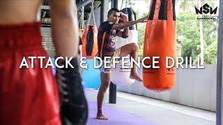 Basic Attack and Defence Drill | Namsaknoi Muay Thai