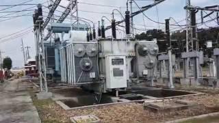 Electrical Substation visit. Inside an Electrical Substation.