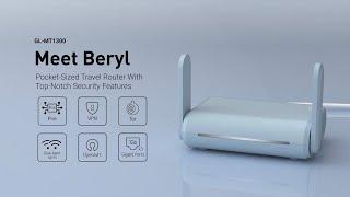 Beryl (GL-MT1300) Pocket-Sized Travel Router With Top-Notch Security Features