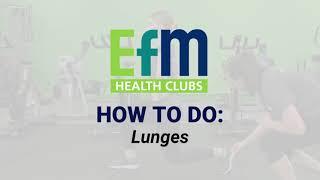 How to do a lunge