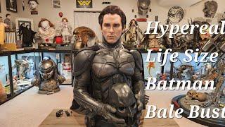 Infinity Studios: Dark Knight Rises Batman Bale Life Size Bust Unboxing