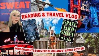 Best Weekend Ever?! Halloween Horror Nights  Universal Orlando  Sweat Tour ‍️ Horror books vlog