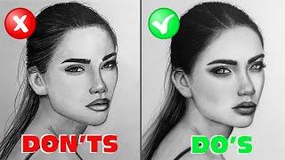 DO'S and DON'TS / How To Draw a Face / Tutorial for Beginners