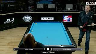 John Jagoe vs Tom Midena One Pocket 10k in the middle