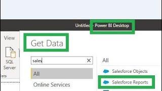 Power BI-1 Get Salesforce Report Data