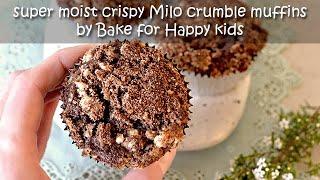 Super Moist Milo Crumble Muffins (Milo Dinosaur Muffins)