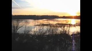 Дудергоф (Можайская) - Красное село. Впечатляющий весенний закат.