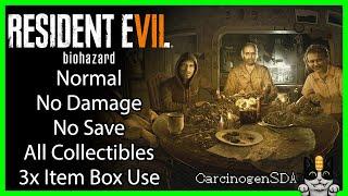 Resident Evil 7 (PC) - Normal, No Damage, No Save, All Collectibles (100%), 3x Item Box Use