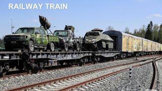 Railway train. Железнодорожный состав военно-патриотической акции