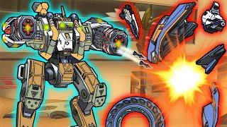 Missile Rack 12 ORION , Mech Arena funny video .