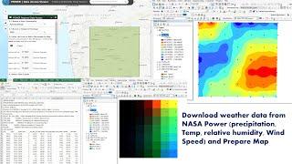 Download weather data from NASA Power (precipitation, Temp, relative humidity) and Prepare Map