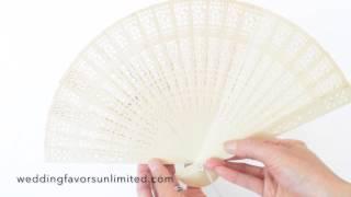 Fashioncraft Sandalwood Hand Fan Favors (FC-6203)