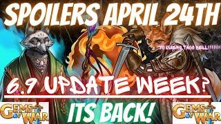 Gems of War SPOILERS April 24th 2023 | NEW UPDATE? Vulpacea back! All Platforms NEW Troops Weapons