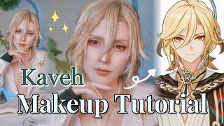 Kaveh Genshin Impact Cosplay  Makeup Tutorial and Transformation