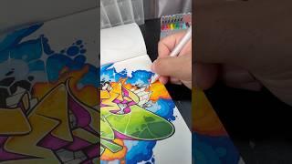 Blackbook graffiti sketch #graffitiart #grafftutorial #graffitisketch #illustration lustration