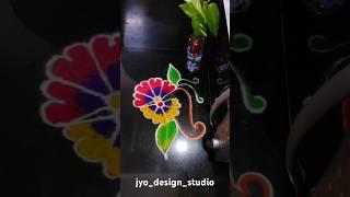 Easy daily rangoli|everyday rangoli#rangoli #rangolidesigns #muggulu #kolamdesigns #dailyrangoli