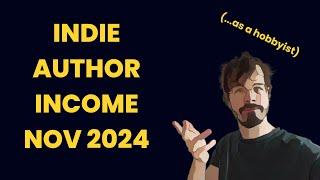 Selfpublisher Income Report November 2024 (...as a hobbyist)