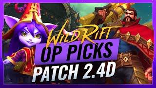 TOP 5 Champs to CLIMB to DIAMOND in Wild Rift (Patch 2.4D - LoL Mobile)