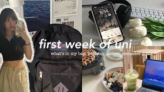 first week of engineering uni  what’s in my bag, first day, notion & organization, goals, etc.