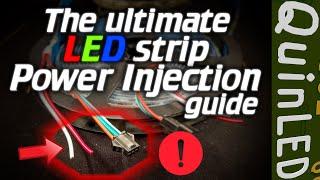 Calculate LED Strip Voltage Drop With QuinLED: You'll Be Surprised How Many Wires You Need!