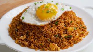 Spicy Egg Fried Rice in just 10 minutes 