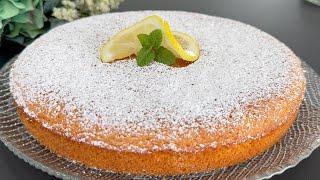 LEMON CAPRESE CAKE  IN 5 MINUTES! Without FLOUR It melts in your MOUTH! VERY EASY and DELICIOUS!