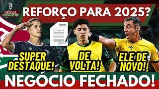 NEGÓCIO FECHADO! FLUMINENSE PODE TER GOLEADOR COMO REFORÇO! TEM JOGADOR VOLTANDO AO FLU!