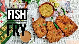 Fish Fry || Kolkata style Bengali Fish Fry with Bhetki || Easy and Tasty Recipe