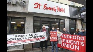 Vigil for the 36 homeless dead in hotels: EVENING TIMES reportage