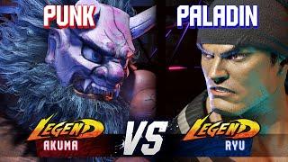 SF6 ▰ PUNK (Akuma) vs PALADIN (Ryu) ▰ High Level Gameplay