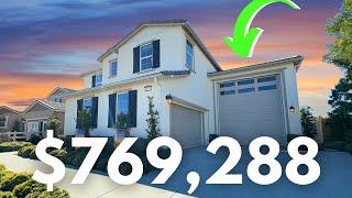 AFFORDABLE LUXURY HOME TOUR | MUST SEE INSANE RV GARAGE  | New Homes in Menifee, CA