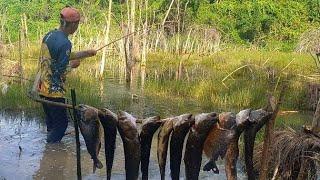 melhor pescaria que já fizemos era um peixe atrás do outro