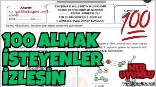 8.Sınıf Fen Bilimleri 1.Dönem 2.Yazılı