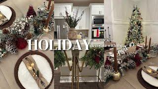 DECORATE WITH ME FOR CHRISTMAS | COFFEE STATION + KITCHEN & DINING ROOM INSPO | MINIMAL DECOR