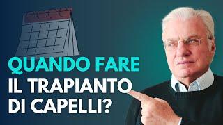 Quando fare l'autotrapianto di capelli? Si può fare l'autotrapianto d'estate?