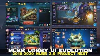 MLBB LOBBY UI EVOLUTION 2016-2020 MOBILE LEGENDS 2.0 AND PROJECT NEXT UPCOMING LOBBY REDESIGN! MLBB!