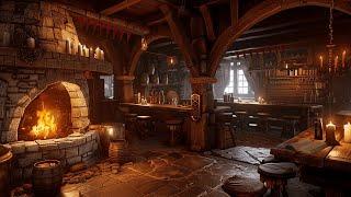 Cozy Medieval Tavern Atmosphere - Medieval Music by the Relaxing Fireside