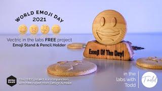 Making Emoji Stand and Pencil Holder | In the Labs with Todd | Vectric FREE CNC Projects