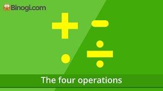 What are the four basic operations in math? - Binogi.app