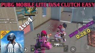 PUBG MOBILE LITE 1vs4 CLUTCH Easy #pubglite