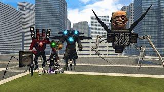 NEW UPGRADED SCIENTIST SKIBIDI TOILET VS SPEAKERMAN AND UPGRADED TITAN CAMERAMAN In Garry's Mod!