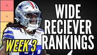 MUST START WRs for Week 3 Fantasy Football (Tier List)