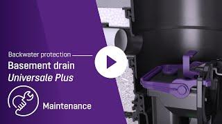 Maintenance video – Basement drain KESSEL Universale Plus drain body