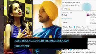 Diljit Dosanjh ,Kangana Ranaut In Ugly Twitter Fight Over Farmer Protest