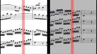 BWV 1050 - Brandenburg Concerto No.5 (Scrolling)